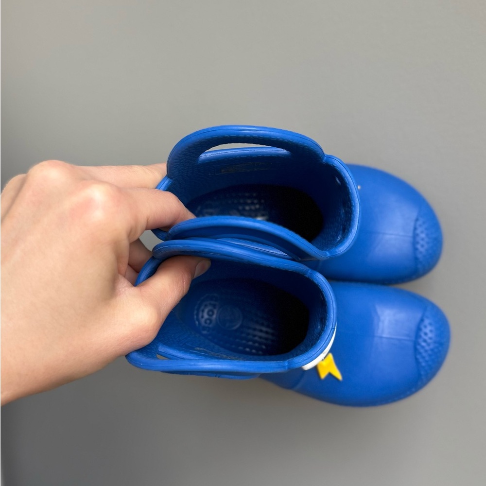 CROCS  Limited collection Handle It Lightning Bolt Rain Boots size C9 - Picture 7 of 9